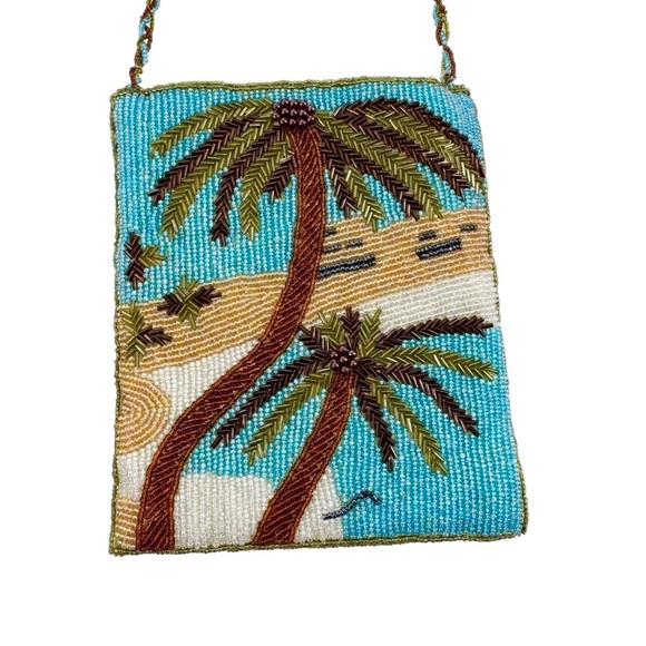 Vintage Ermo Beaded Palm Tree Evening Bag - Picture 2 of 11